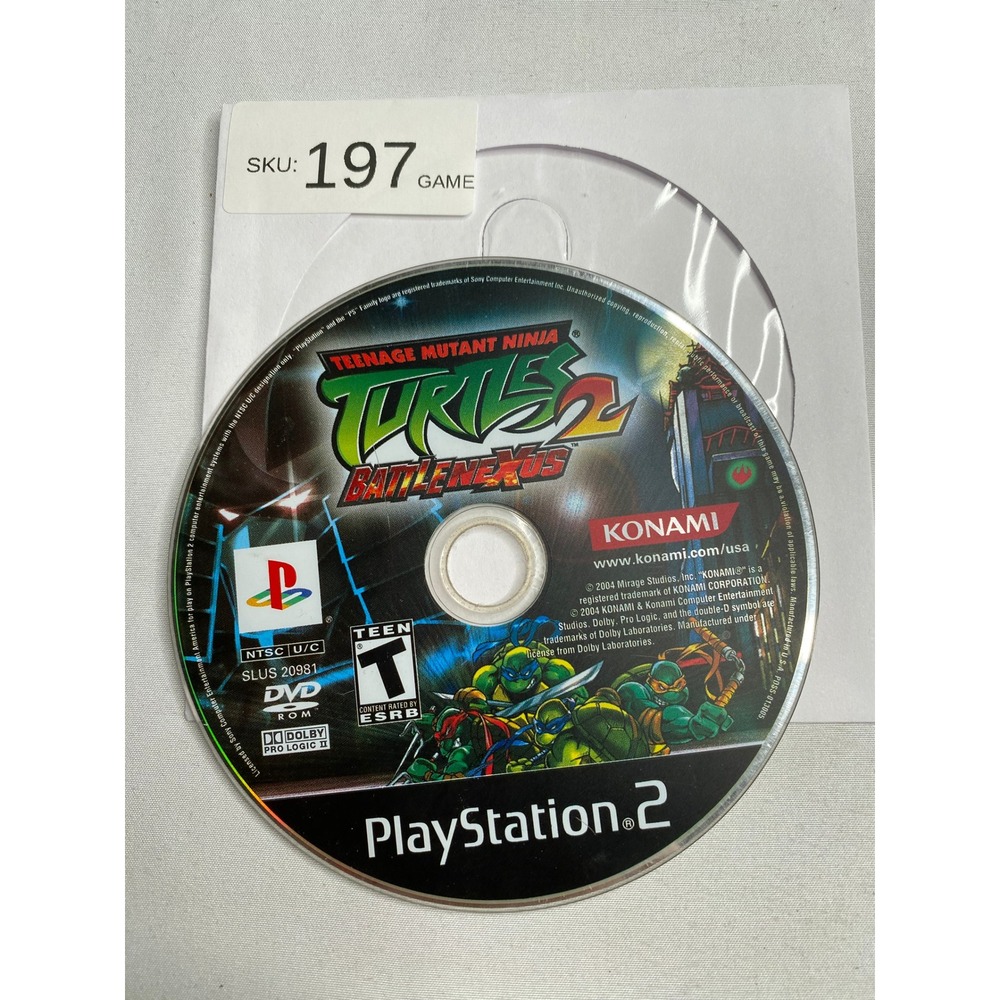 Teenage Mutant Ninja Turtles 2 Battle Nexus PS2
